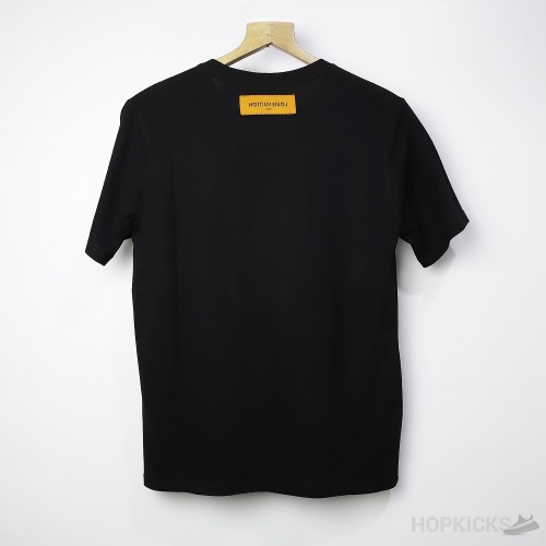 L*V Spread Embroidery Black T-Shirt